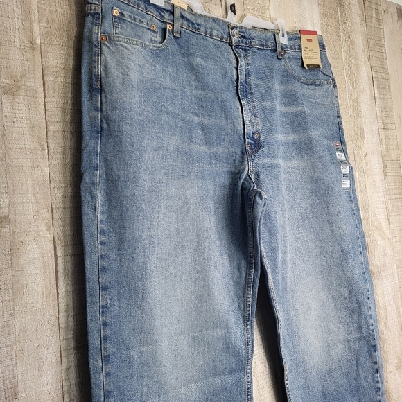 Men's Levi's 550 Relaxed-Fit Stretch Straight Blue Jeans 48x32 New - Picture 3 of 15